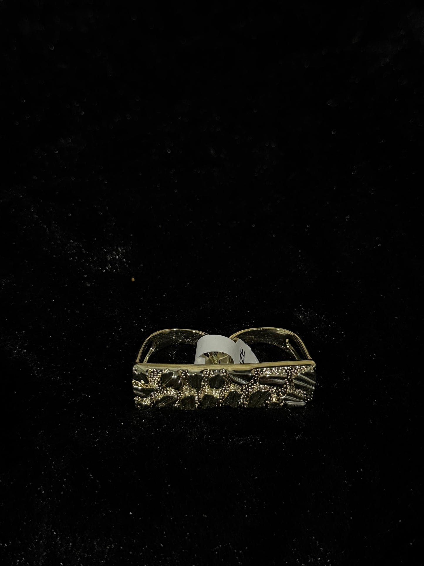 Two finger nugget ring