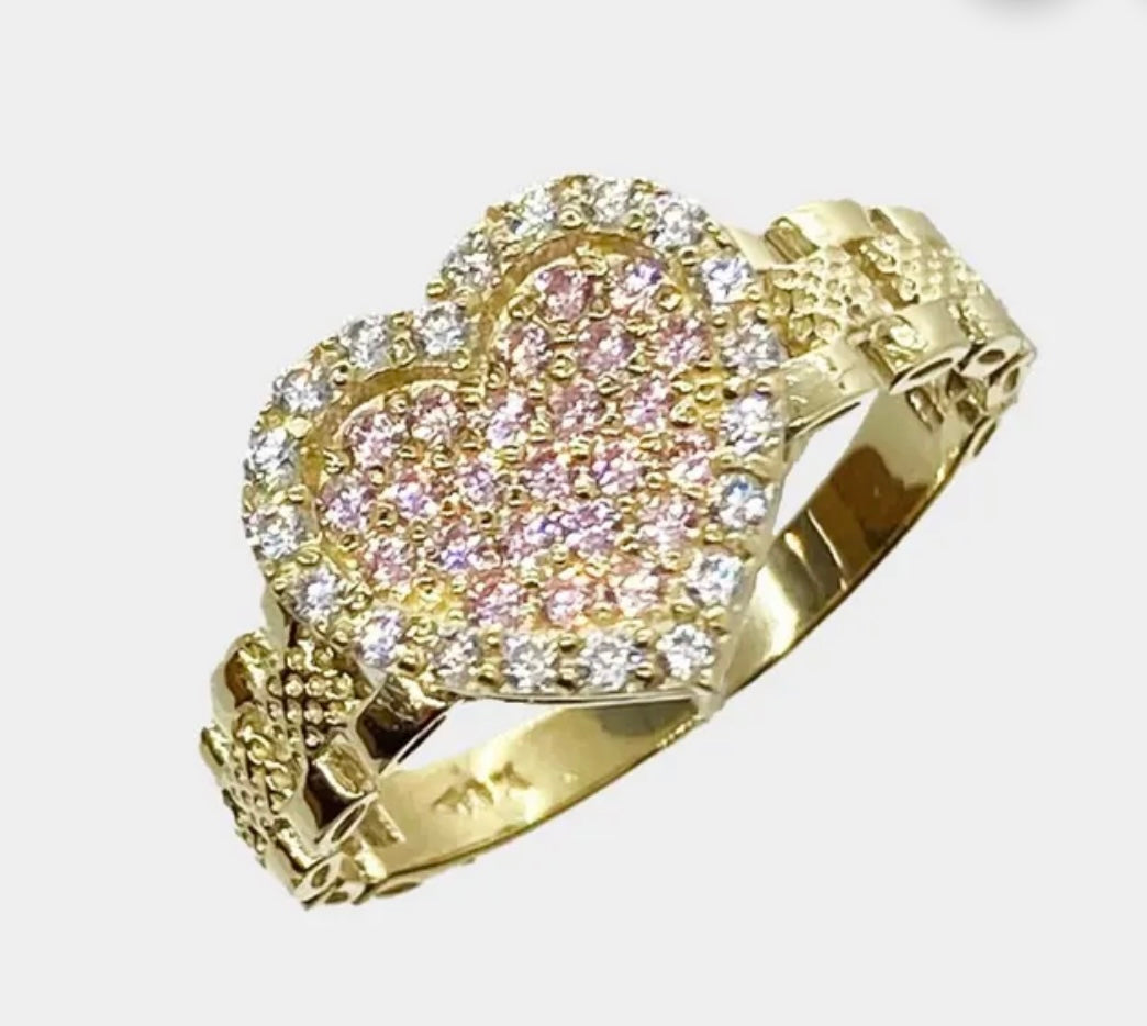 Heart Rolex ring