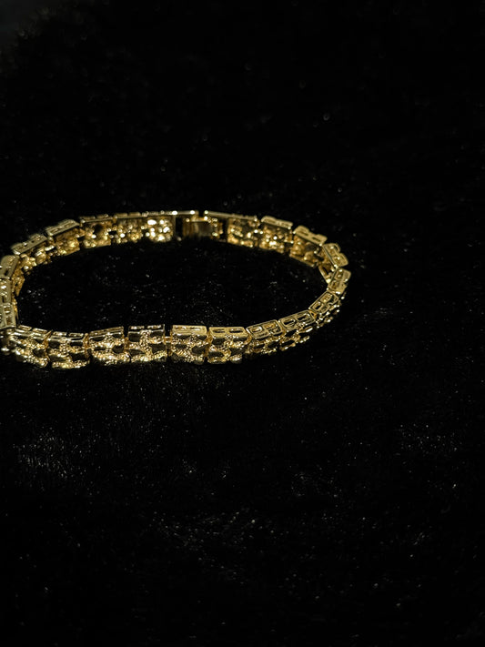 Gold Nugget Bracelet