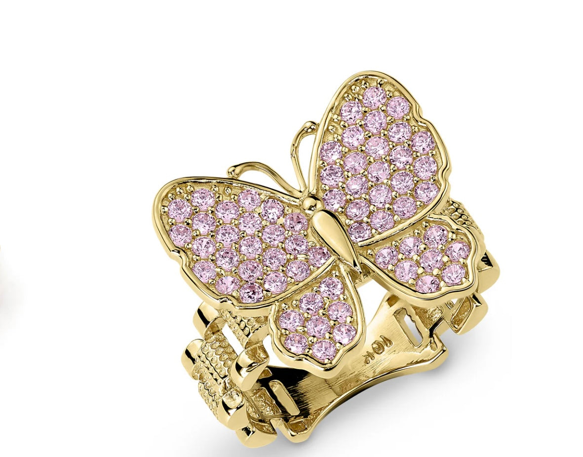 Butterfly rolex ring